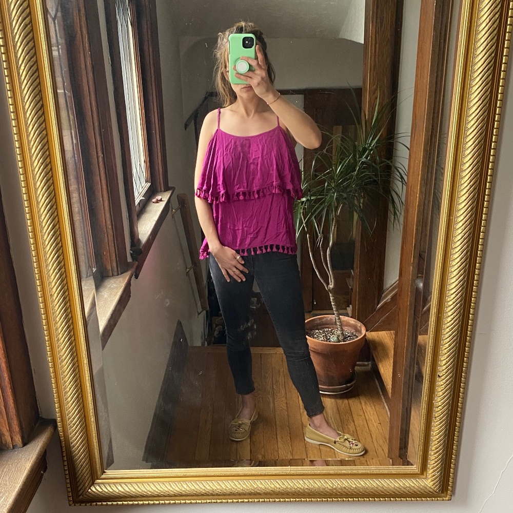 Fun dressy summer beach top tassels, beach cover